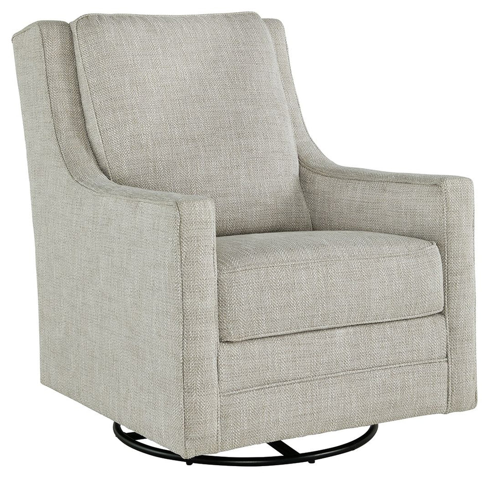 Kambria - Swivel Glider Accent Chair - Fog