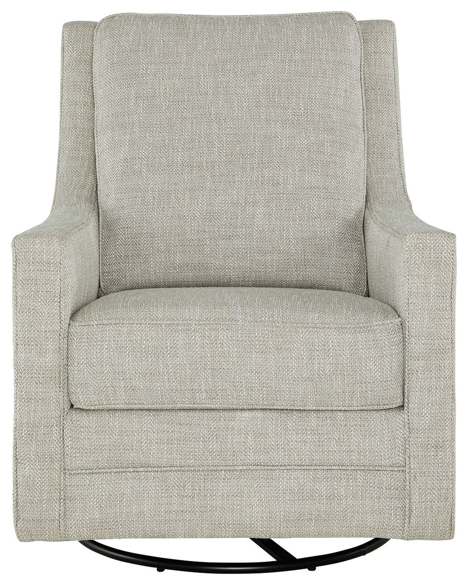 Kambria - Swivel Glider Accent Chair - Fog