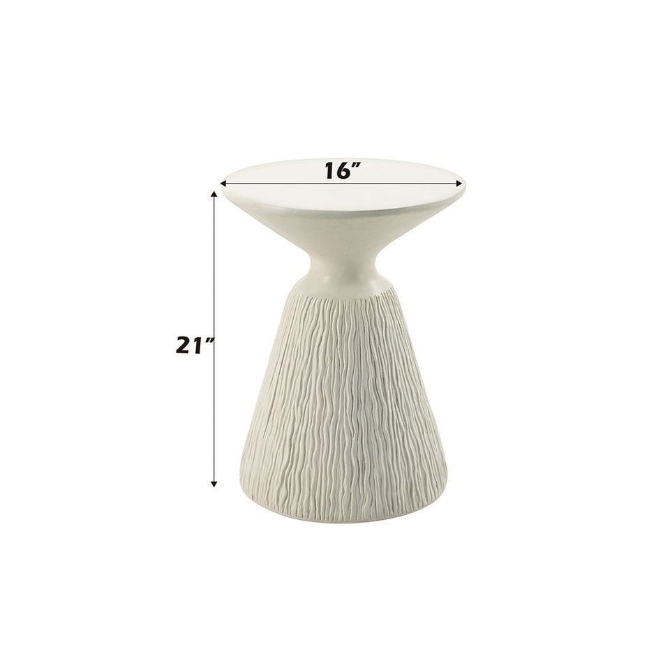 Duane - Accent Table - Natural White