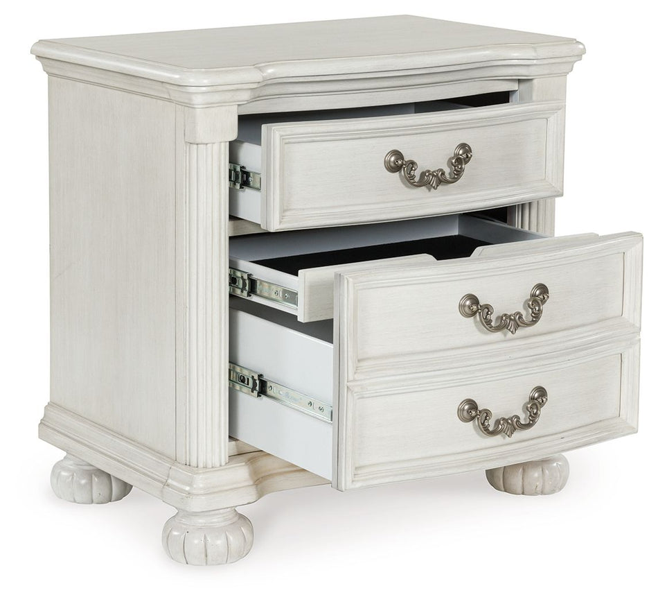Montelaine - Three Drawer Night Stand - Antique White