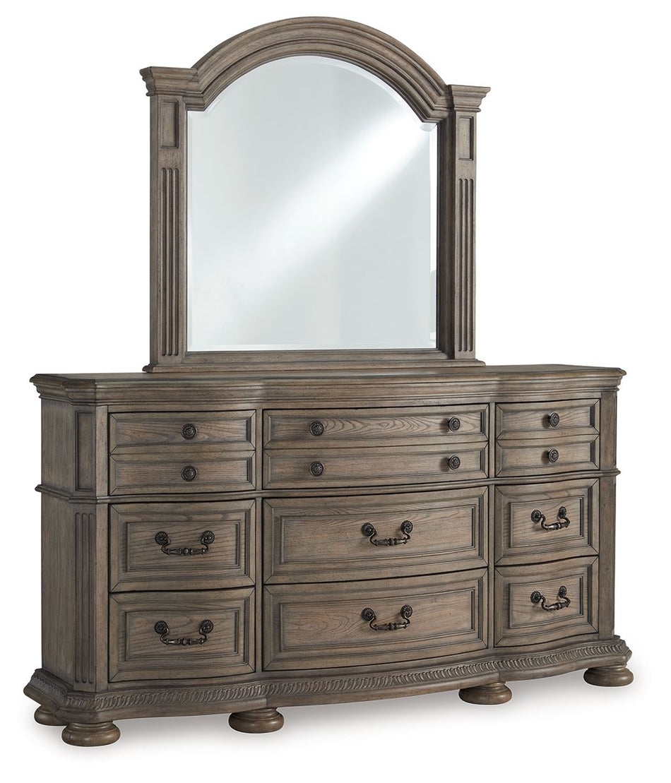 Ardenfield - Dresser And Mirror - Light Brown