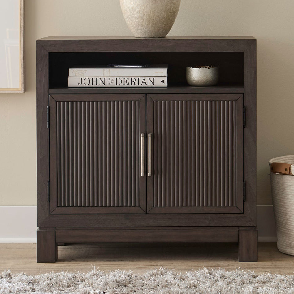Modern Edge - Bedside Chest With Charging Station - Brown