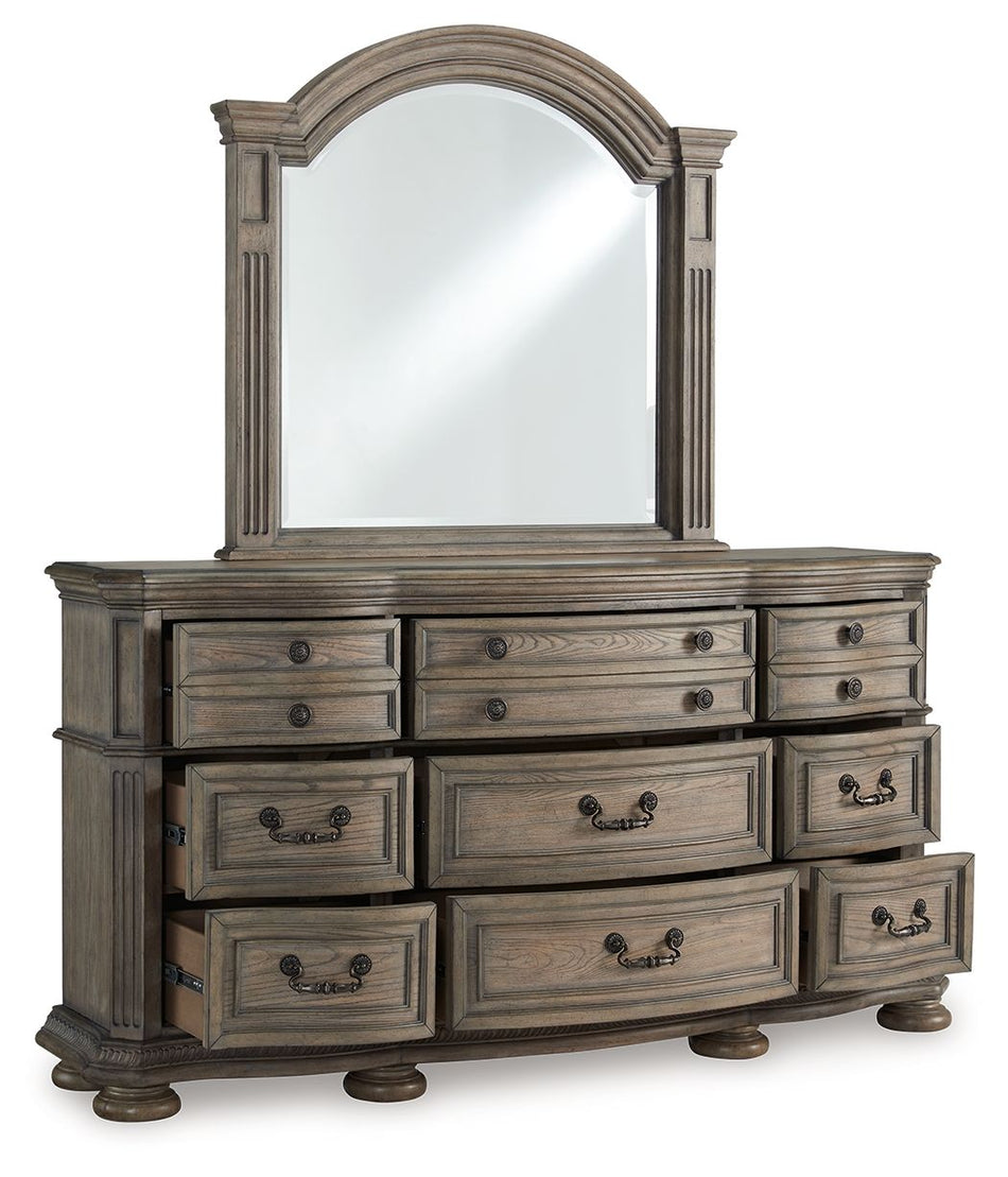Ardenfield - Dresser And Mirror - Light Brown