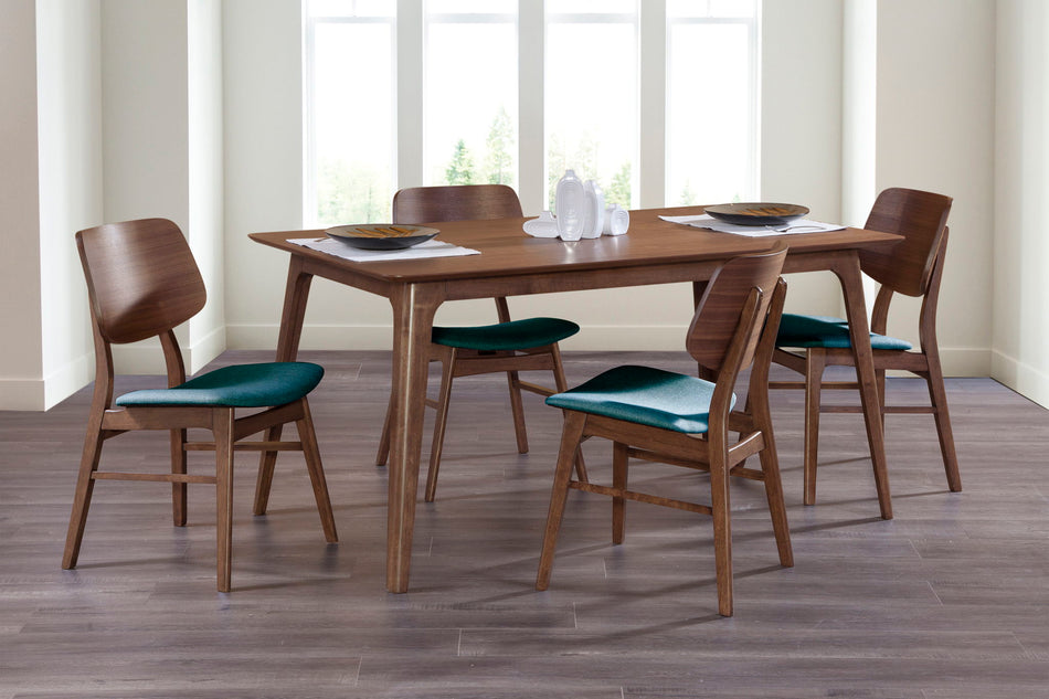 Oscar - 60" Dining Walnut Table Set