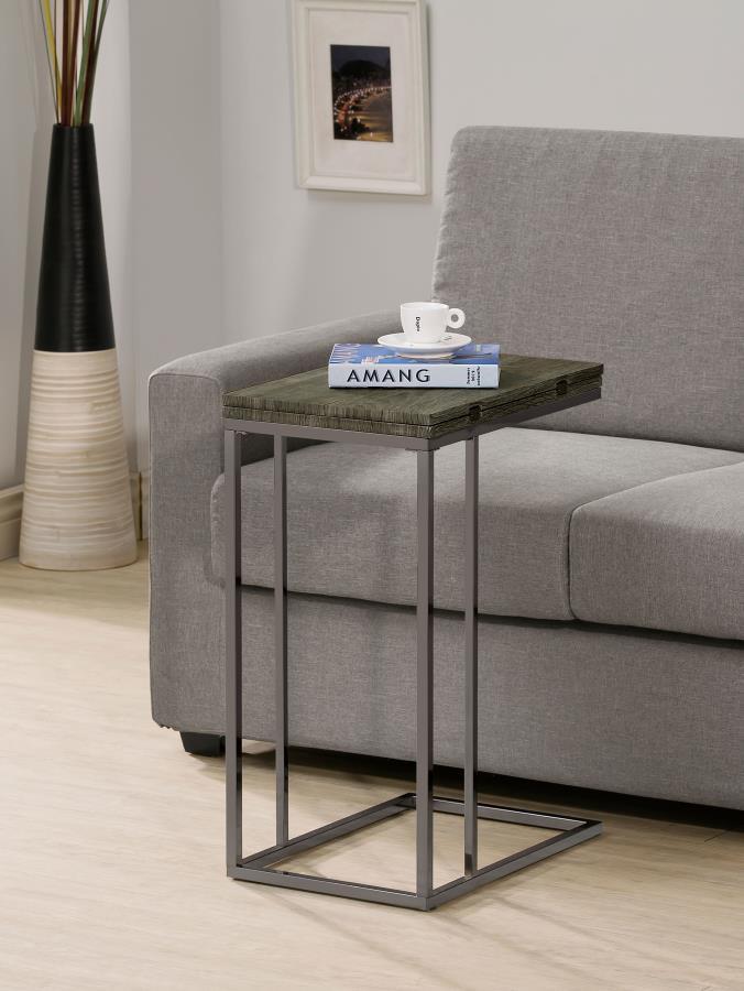 Pedro - Expandable C-Shaped Sofa Side Table