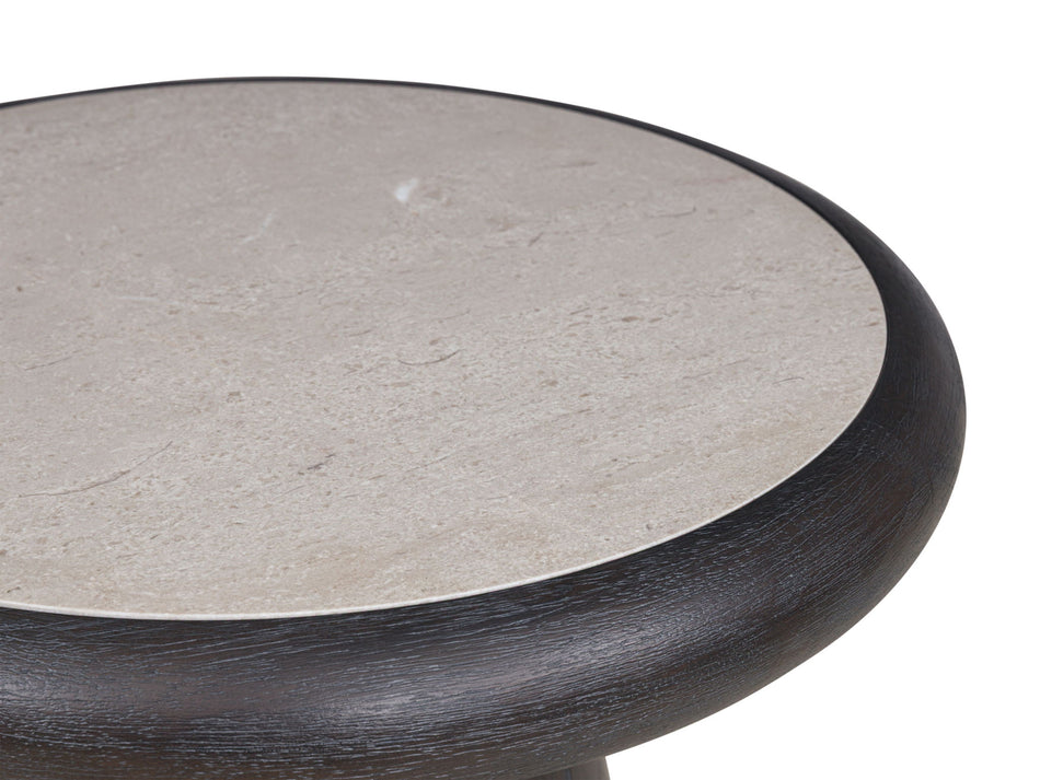 Bracken - Round End Table - French Black