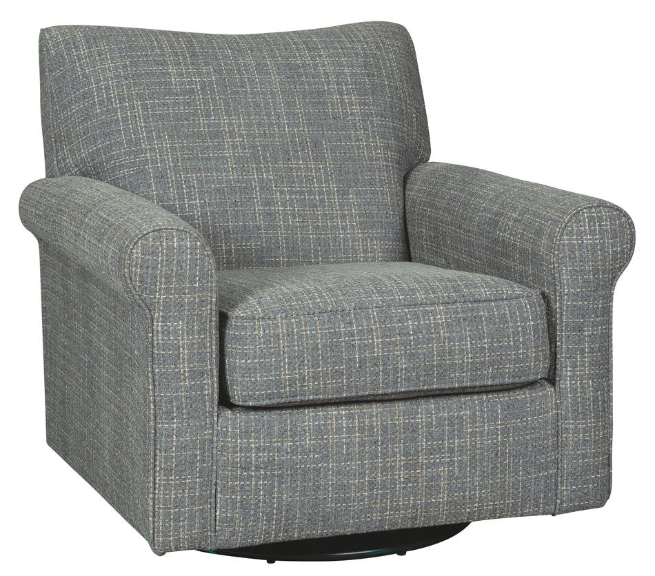 Renley - Swivel Glider Accent Chair - Ash