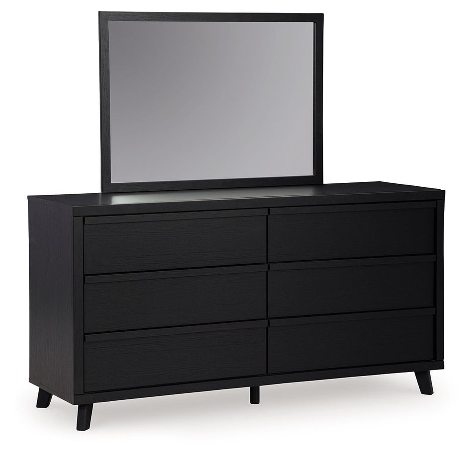 Danziar - Dresser And Mirror - Black