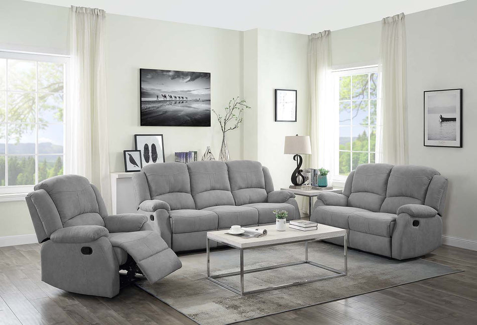 Zorina - Motion Recliner - Gray Fabric