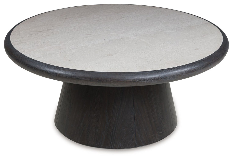 Bracken - Round Cocktail Table - French Black