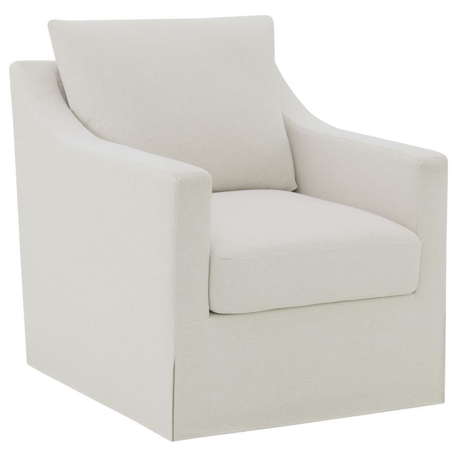 Winter - Upholstered Sloped Arm Accent Swivel Chair