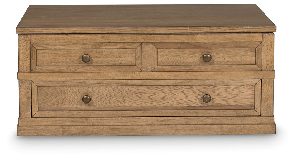 Mesa de cóctel elevable Sharlance - Marrón claro