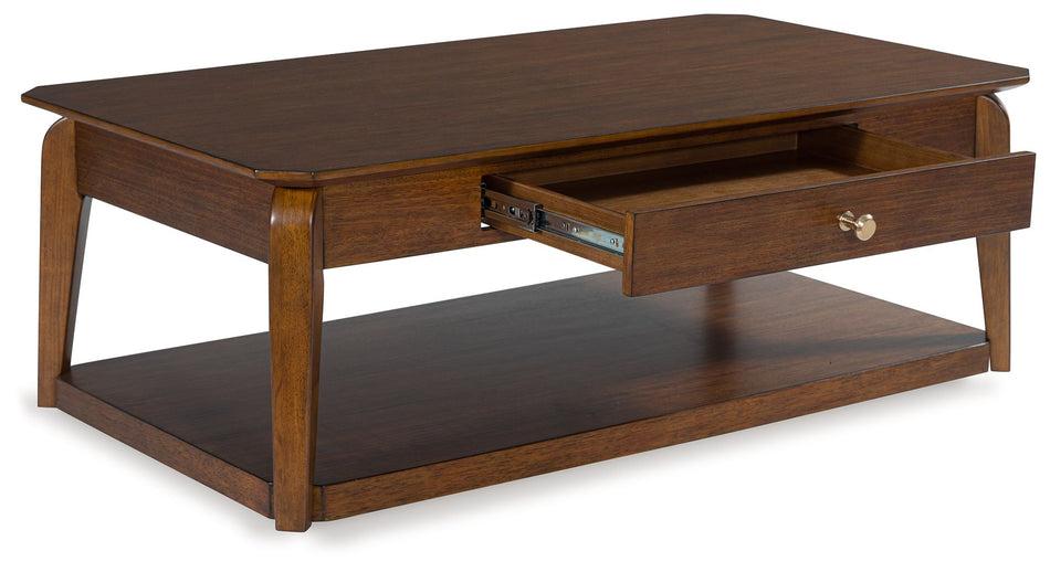 Trenmour - Marrón medio - Mesa de cóctel rectangular