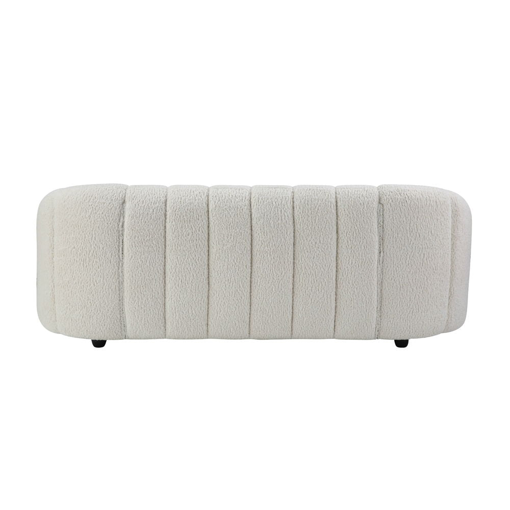 Osmash - Sofá - Sherpa de peluche blanca