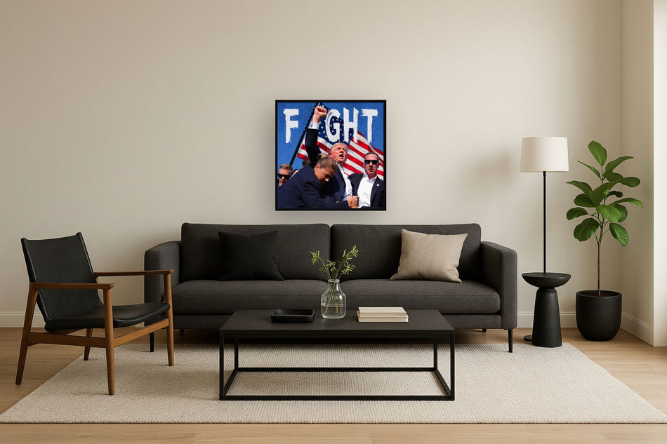 Bold Patriot Moment - 32" x 32" Framed Wall Art