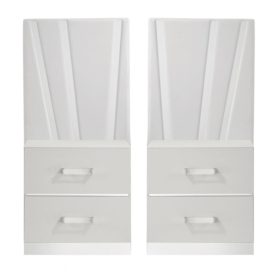 Europa - Nightstand Panels (Set of 2) - White