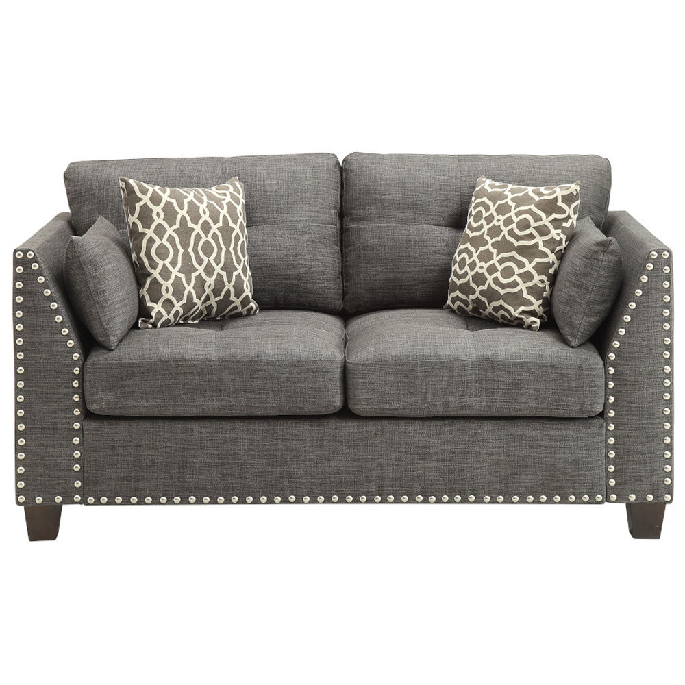 Laurissa - Loveseat - Lino carbón claro