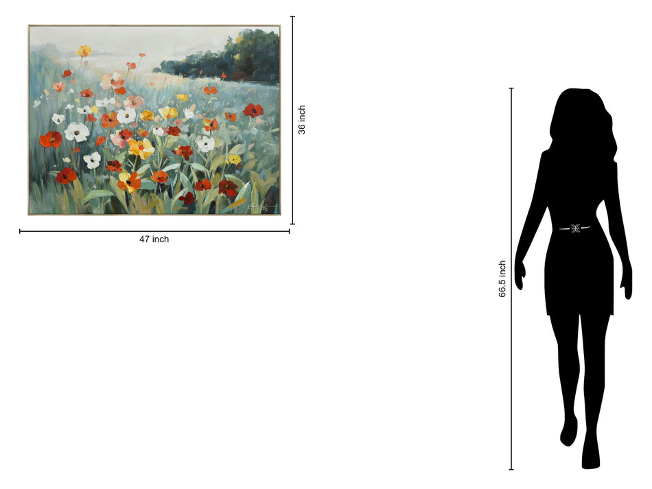 Morning Meadow - 36" x 47" Framed Wall Art