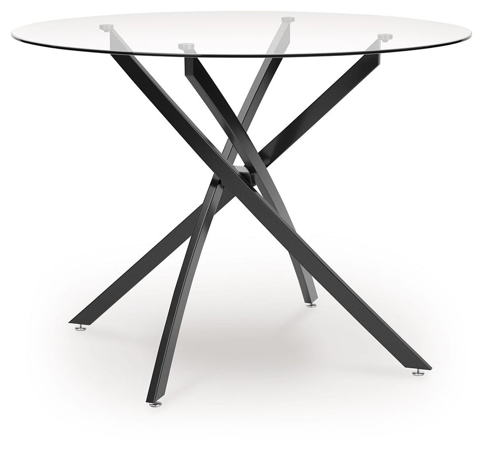 Pharwynn - Negro - Mesa de comedor redonda
