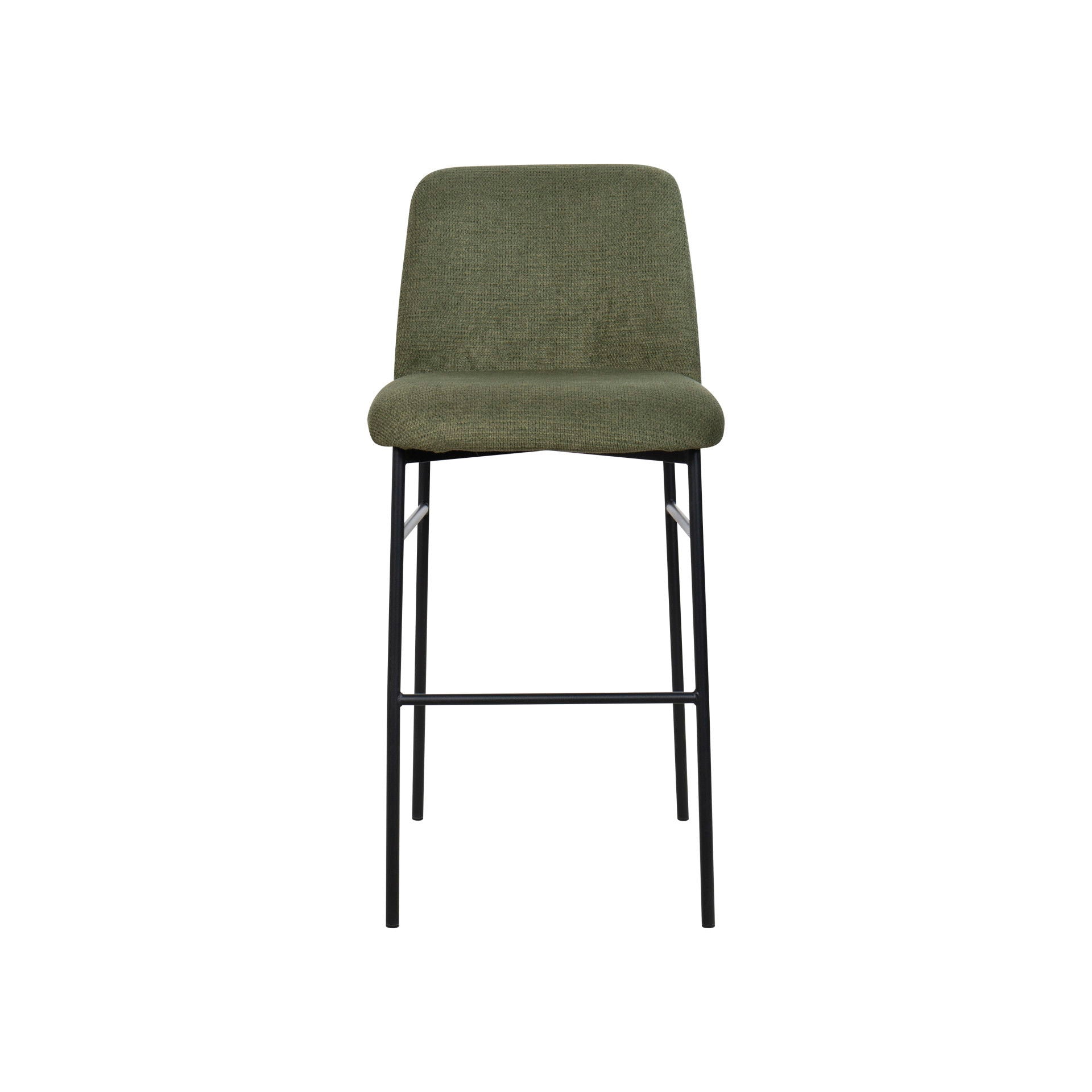Erik - Bar Chair With Black Metal Frame (Set of 2)