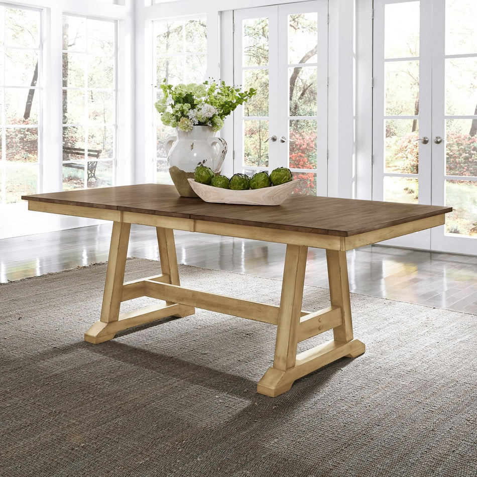 Lindsey Farm - Trestle Table - Brown