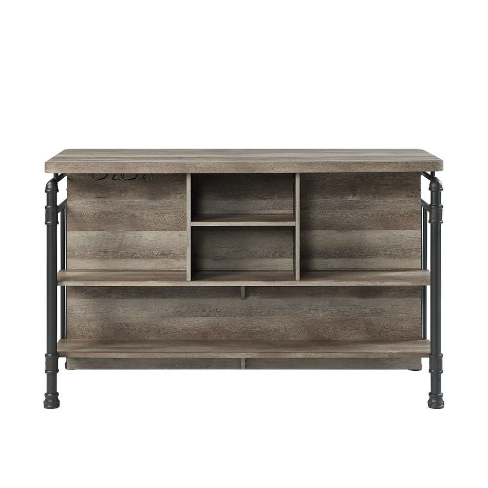 Edina - Counter Height Table - Antique Oak & Sandy Gray