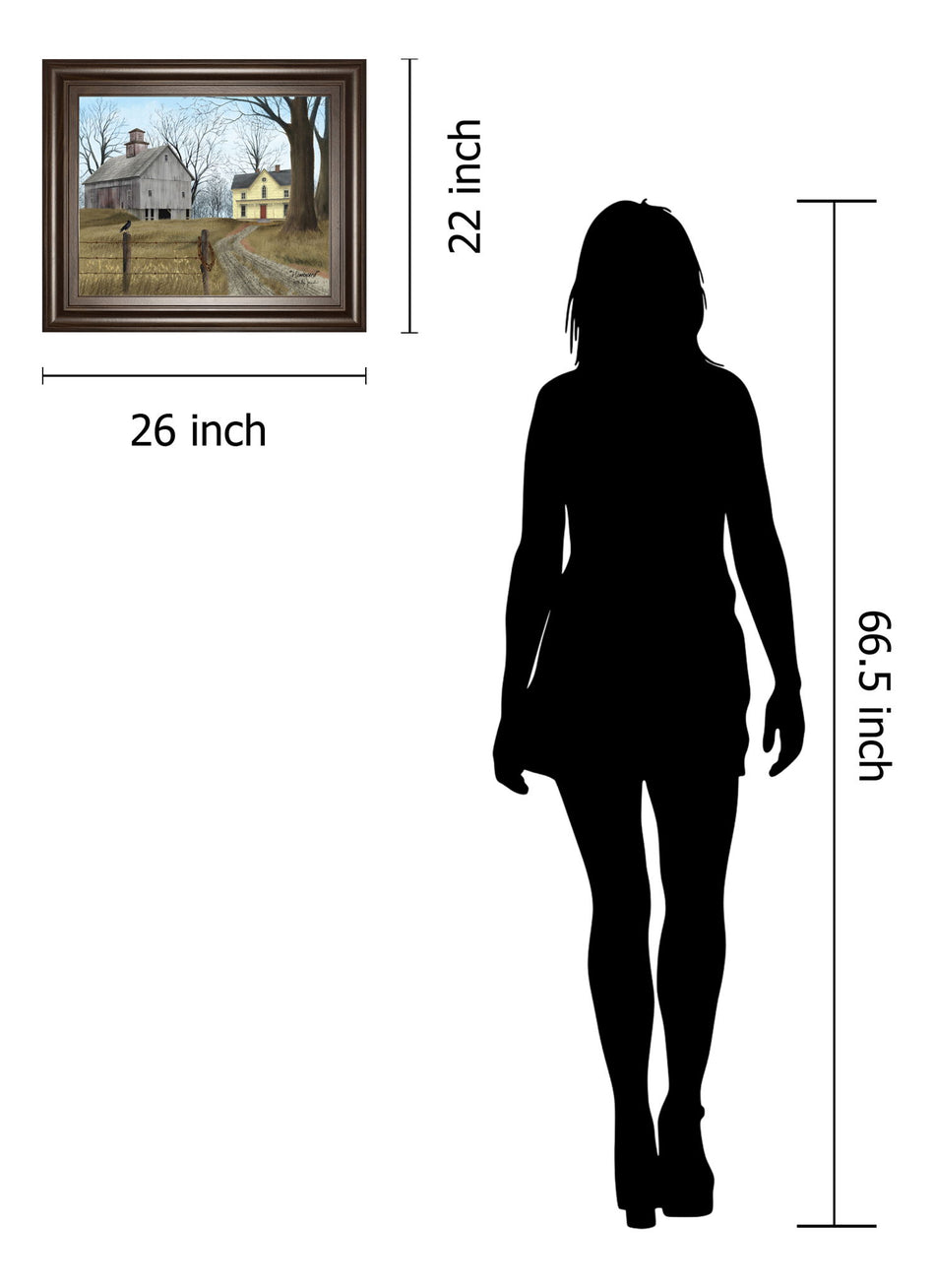 Homeward By Billy Jacobs - Framed Print Wall Art - Yellow