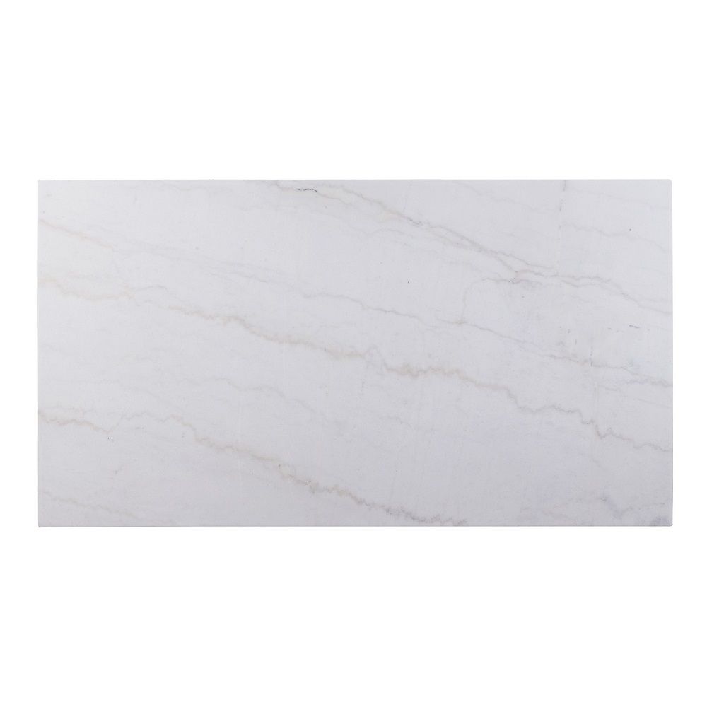 Gerardo - Mesa de comedor - Mármol blanco y espresso desgastado - 30"