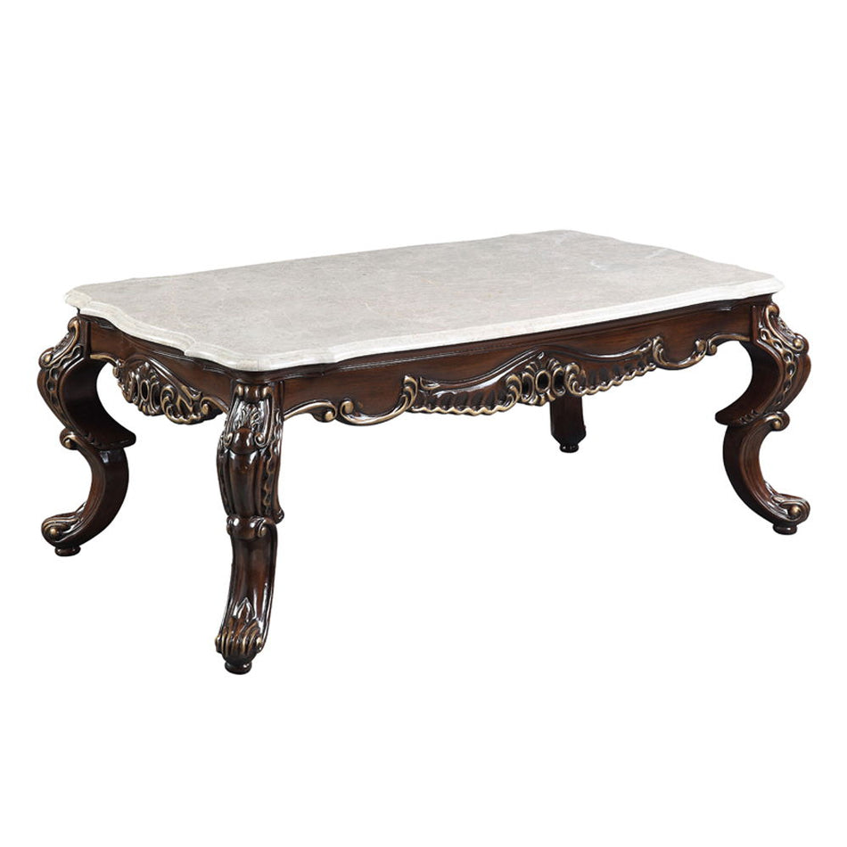 Benbek - Coffee Table - Marble & Antique Oak