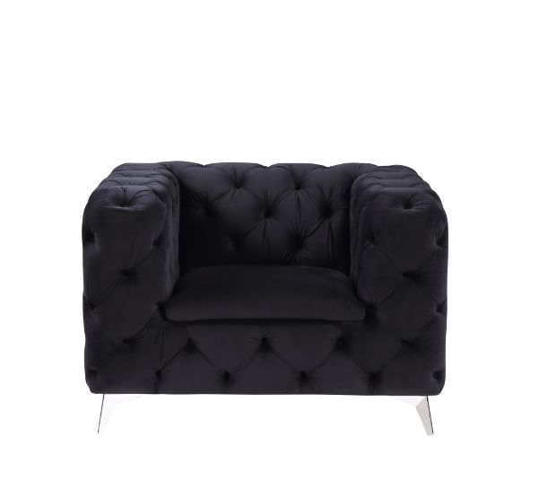 Phifina - Silla - Terciopelo Negro