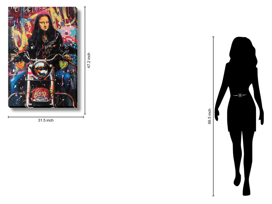 Graffiti Rider - 32" x 47" Framed Wall Art