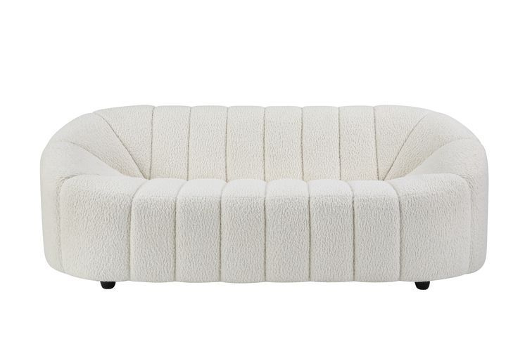 Osmash - Sofá - Sherpa de peluche blanca