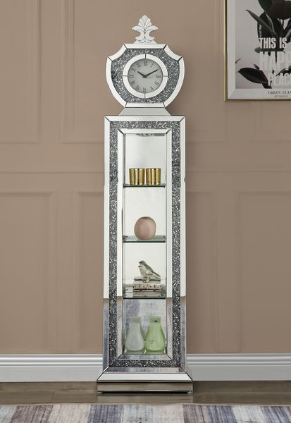 Noralie - Reloj de pie - Espejo - Madera - 63"