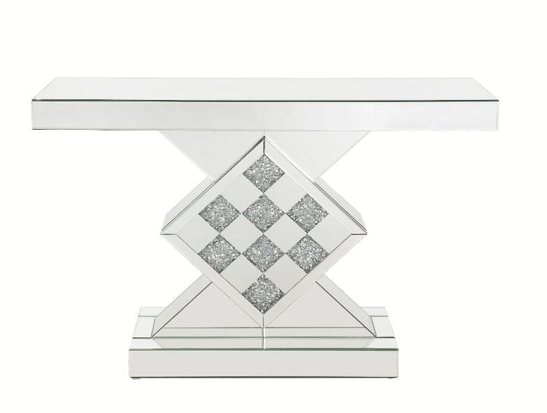 Noralie - Mesa auxiliar - Espejo - Madera - 32"