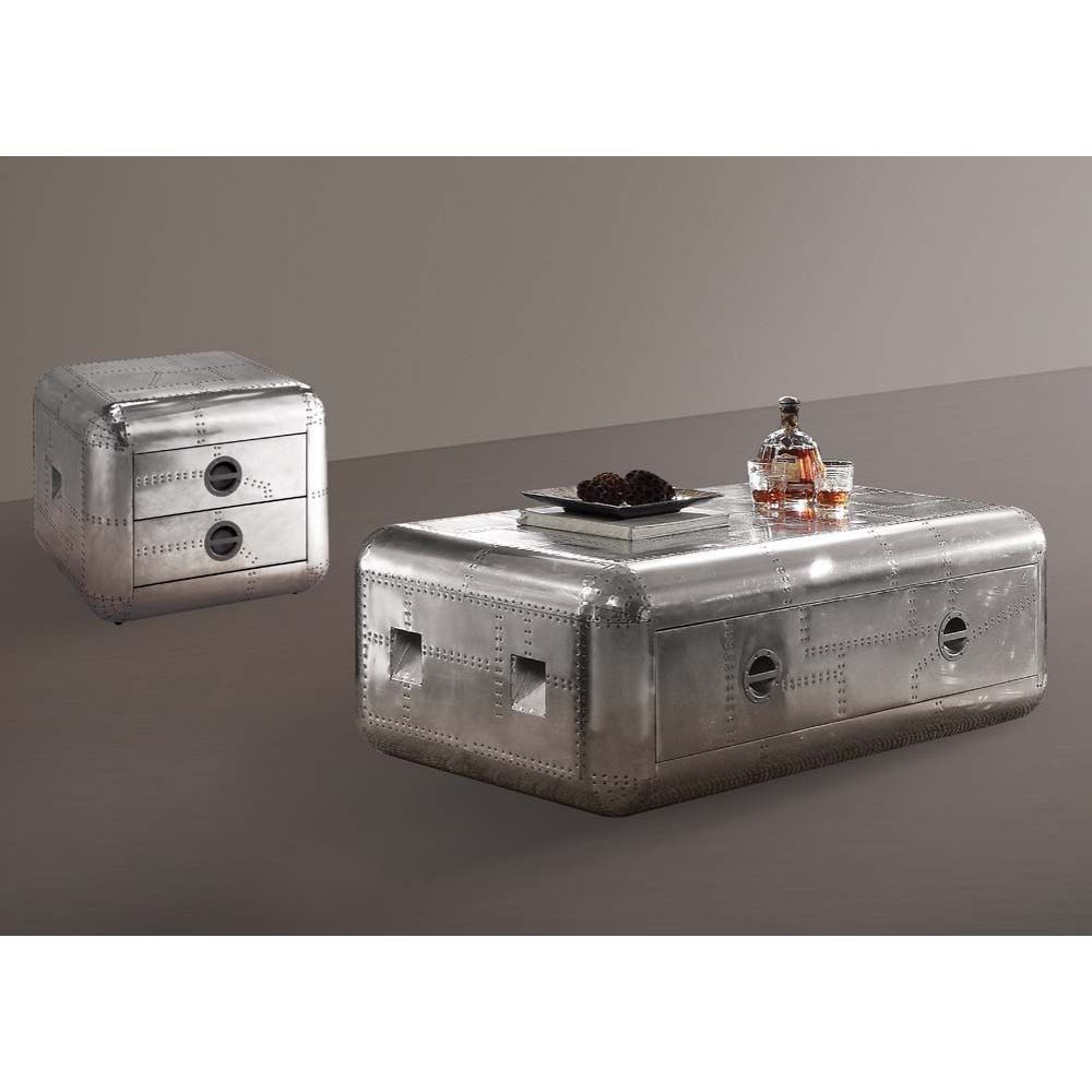 Brancaster - Mesa de centro - Aluminio - 19"