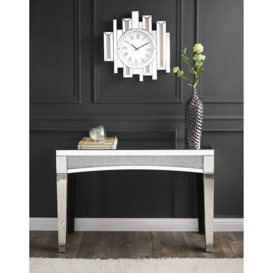 Lavina - Reloj de pared - Espejo y diamantes falsos - 22"