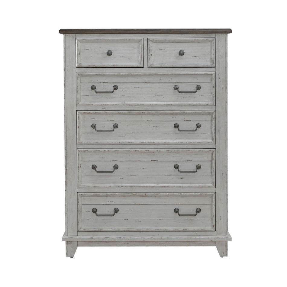 River Place - 6 Drawer Chest - White