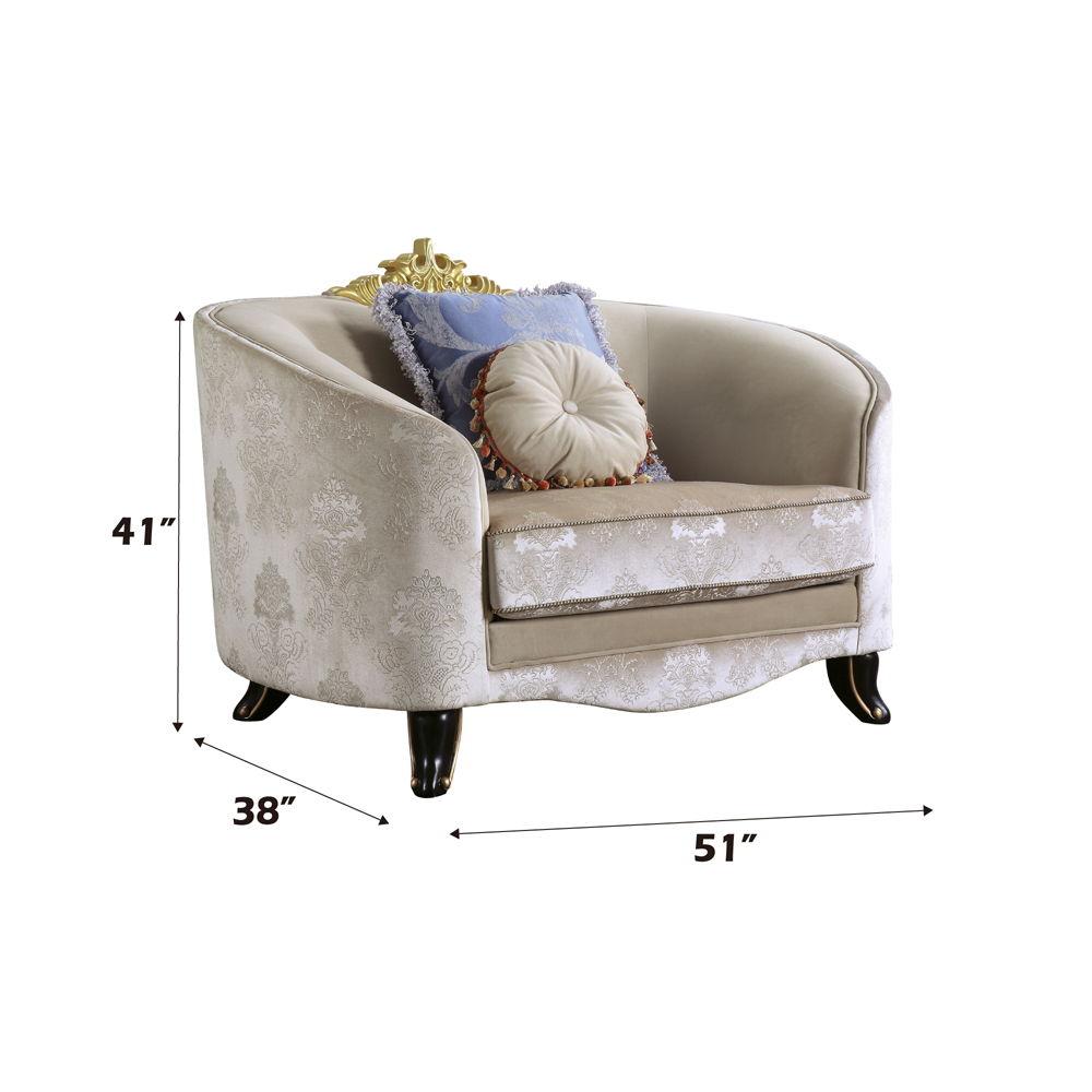 Sheridan - Silla - Tela color crema