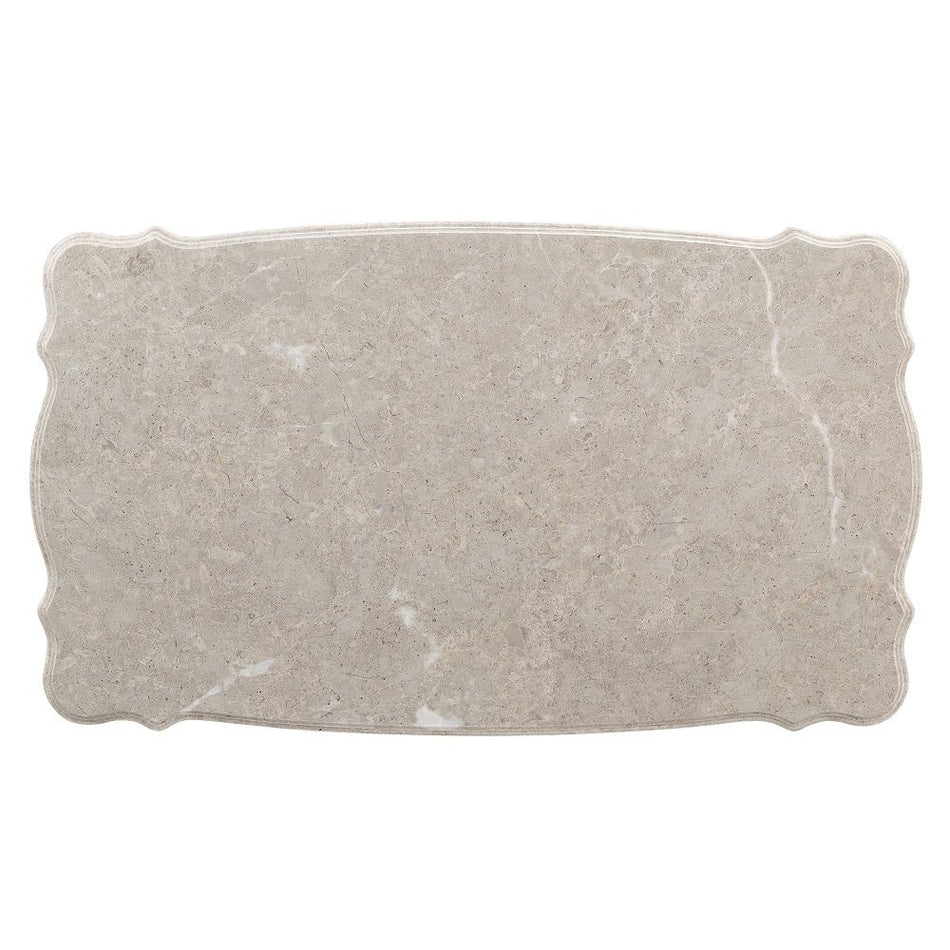 Miliani - Coffee Table With Marble Top - Natural Marble Top & Antique Bronze