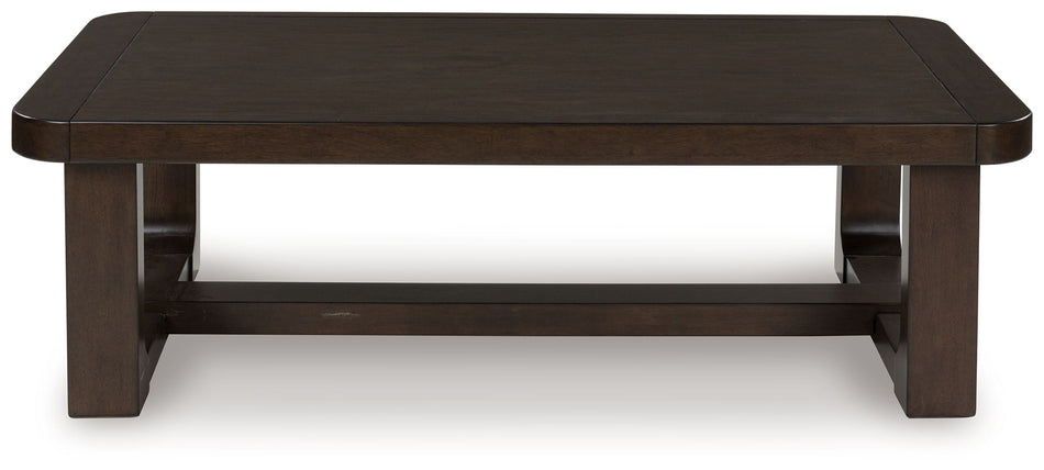 Breckington - Marrón oscuro - Mesa de cóctel rectangular