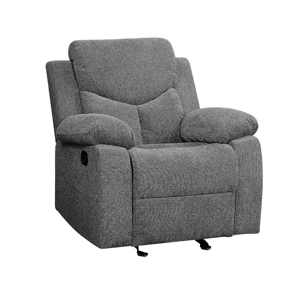 Kalen - Sillón reclinable Glider - Chenilla gris