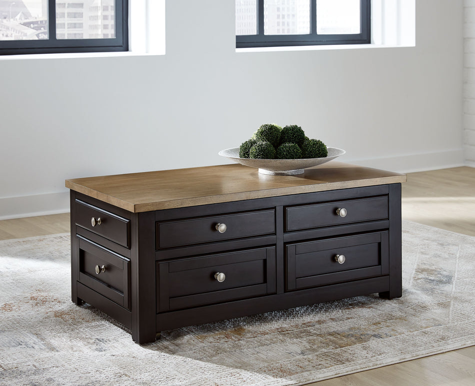 Mesa de cóctel elevable Drazmine - Marrón