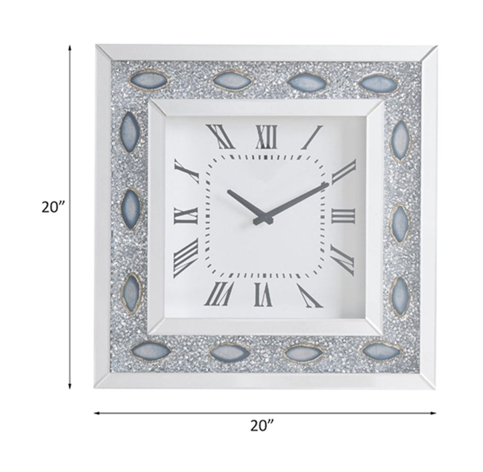 Sonia - Reloj de pared - Espejo y ágata sintética
