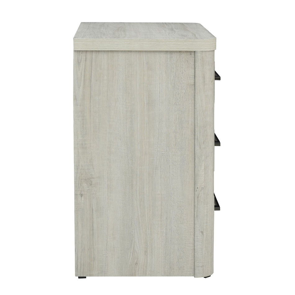 Modern Play - Nightstand With Charging Station - White