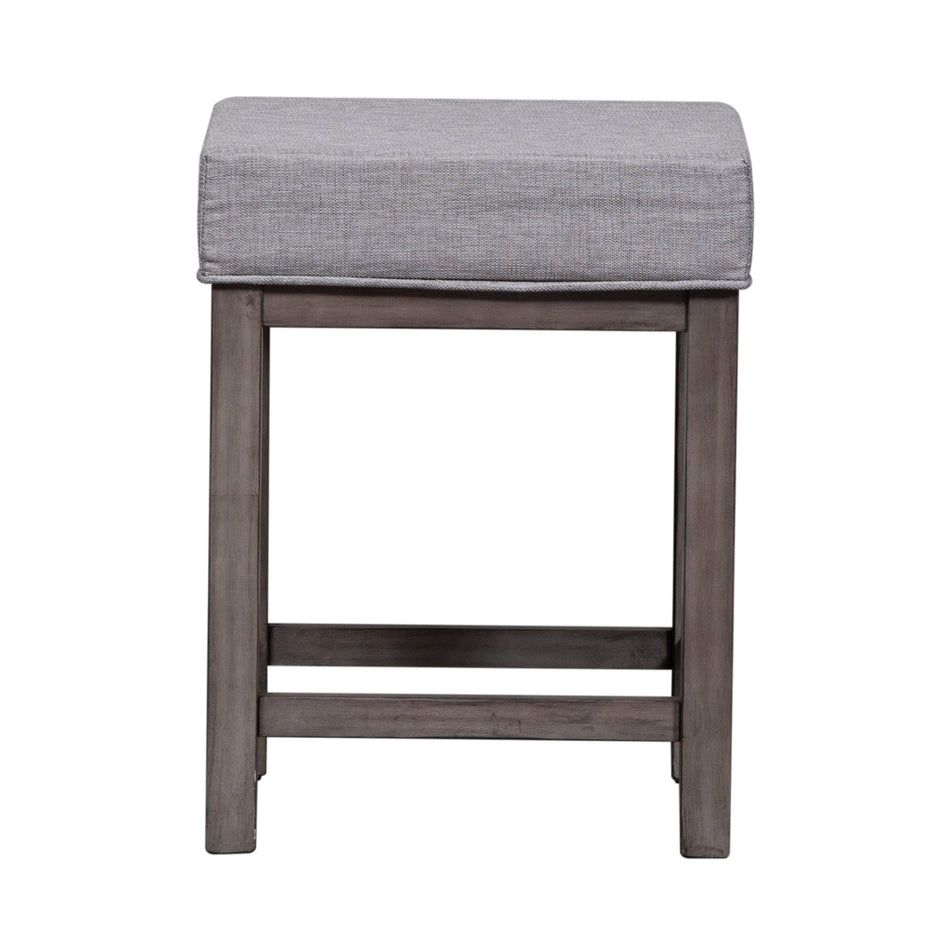 Tanners Creek - Upholstered Console Stool (Set of 3) - Dark Gray