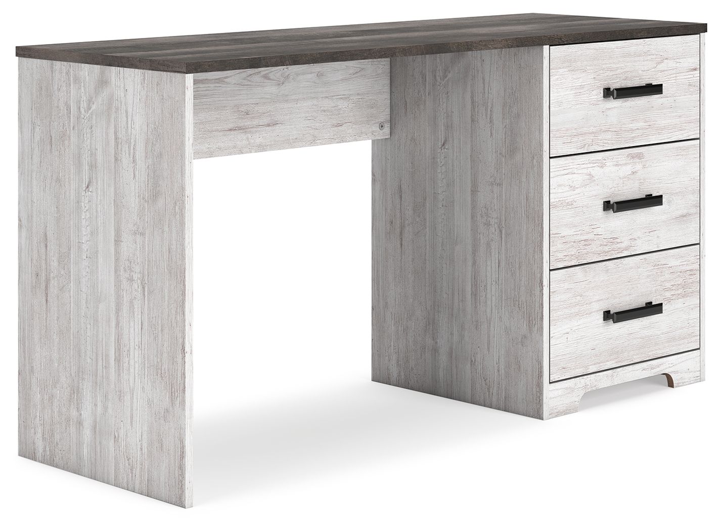 Shawburn - Blanco / Gris oscuro carbón - Escritorio para oficina en casa