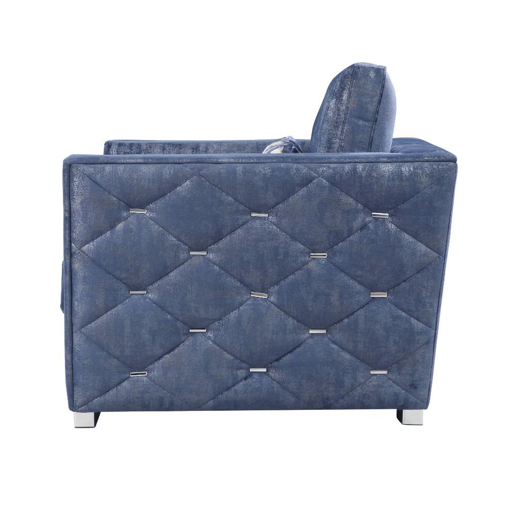 Emilia - Silla - Tejido Azul Bicolor