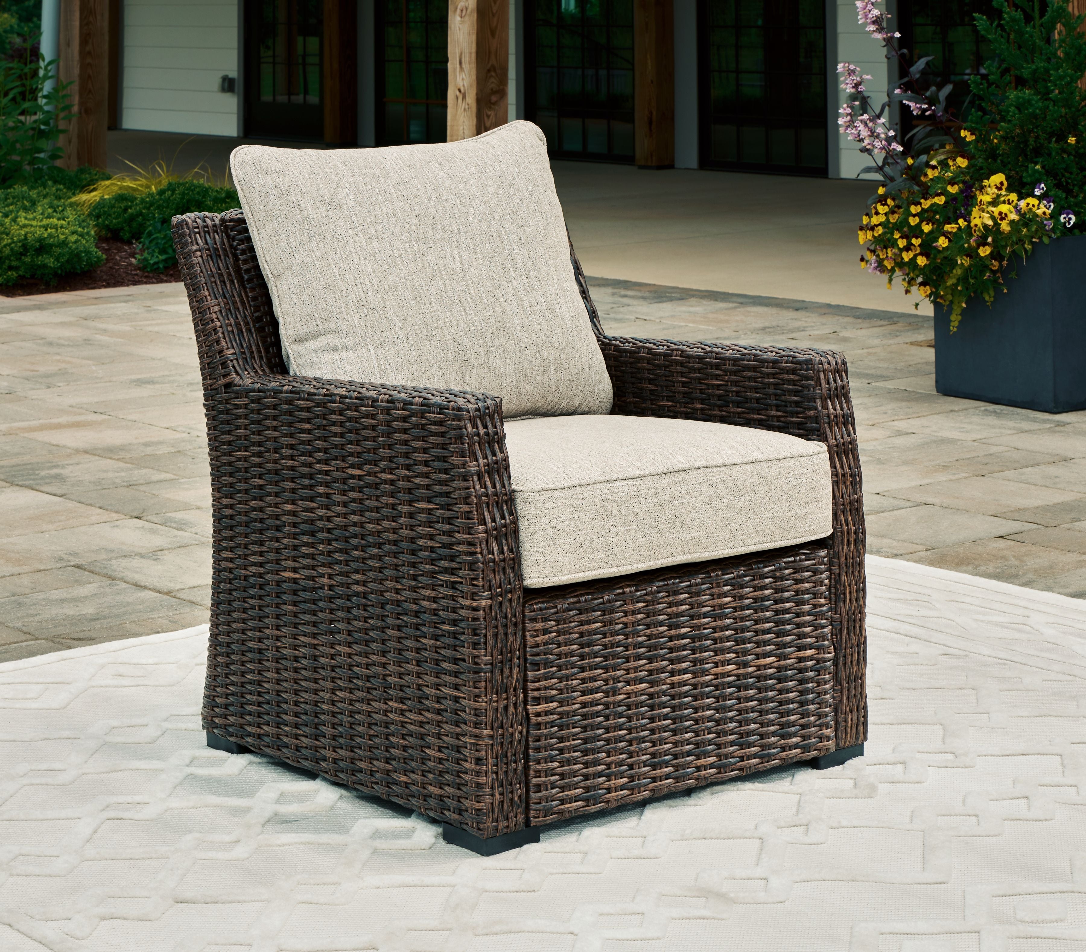 Brook Ranch - Marrón - Sillón con cojín