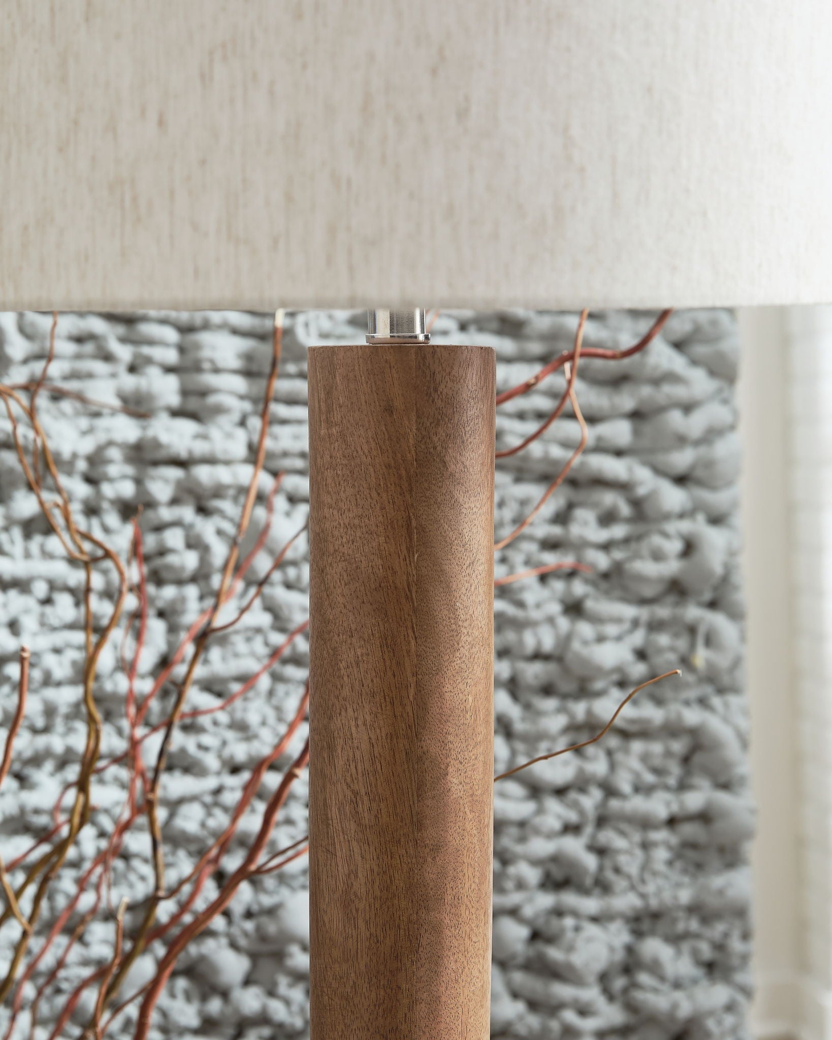 Ailsa - Natural Brown - Wood Floor Lamp