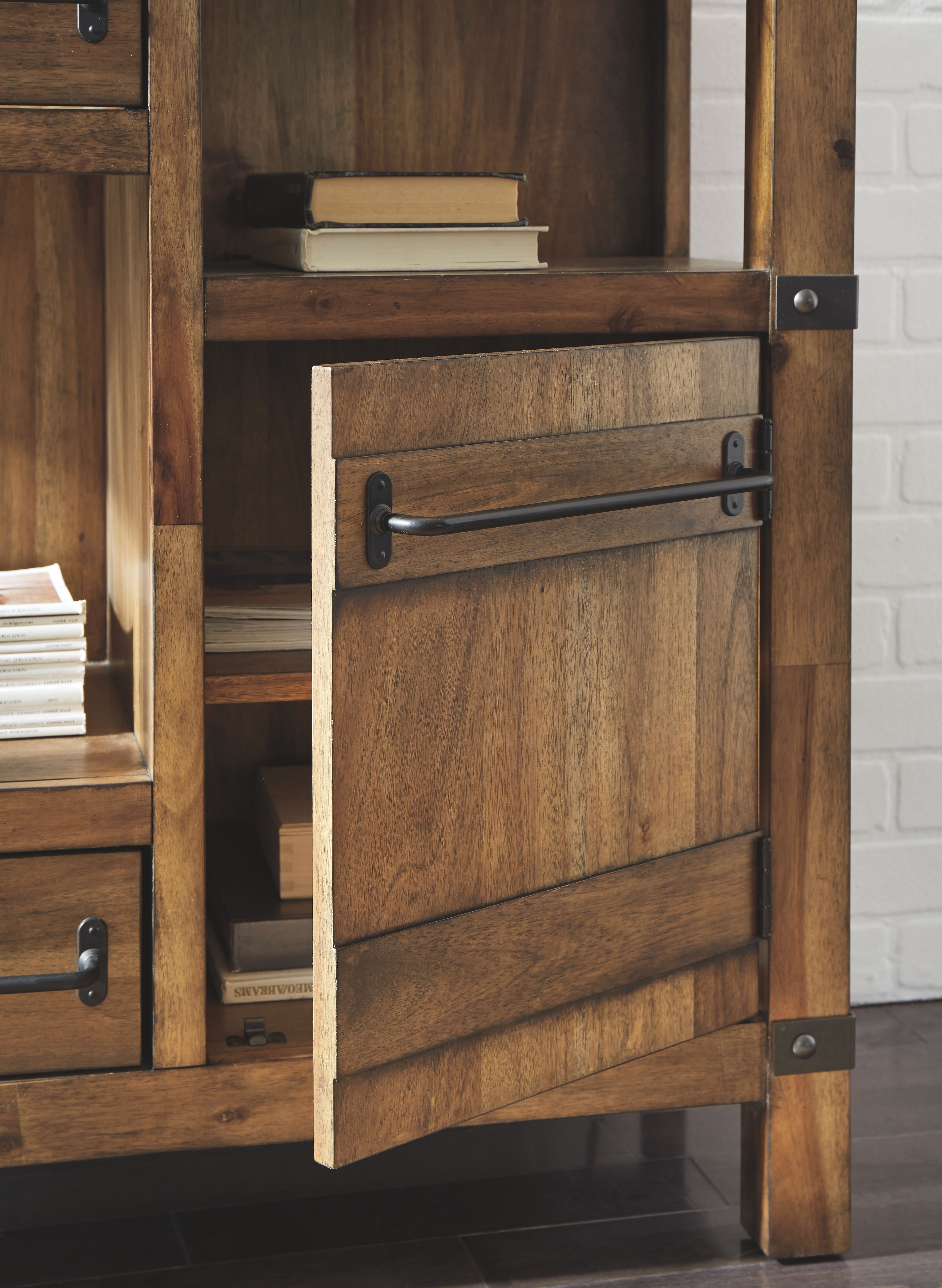 Roybeck - Marrón claro / Bronce - Mueble auxiliar